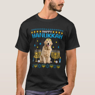 Golden Retriever Chanukah Jewish Ugly Hanukkah Swe T Shirt
