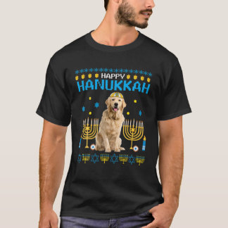 Golden Retriever Chanukah Jewish Ugly Hanukkah Swe T Shirt