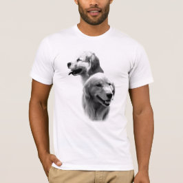Golden Retriever Charcol 2 Tee