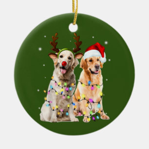 Golden Retriever christmas Julgransprydnad Keramik