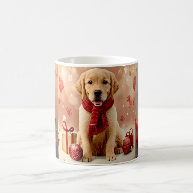 Golden Retriever Christmas Mug Kaffemugg (Center)