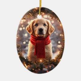 Golden Retriever Christmas Ornament