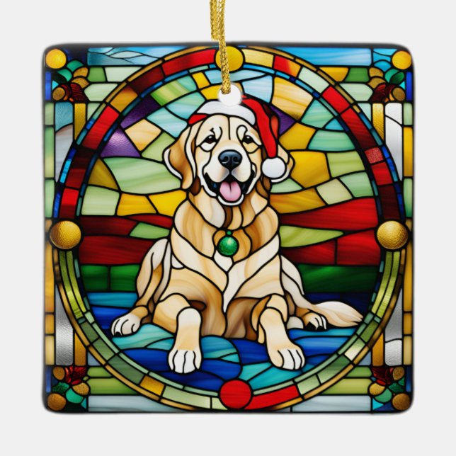 Golden Retriever Christmas Ornament (Framsida)