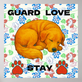 Golden Retriever, citat Poster