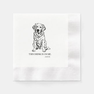 Golden Retriever Cocktail Napkin Pappersservett