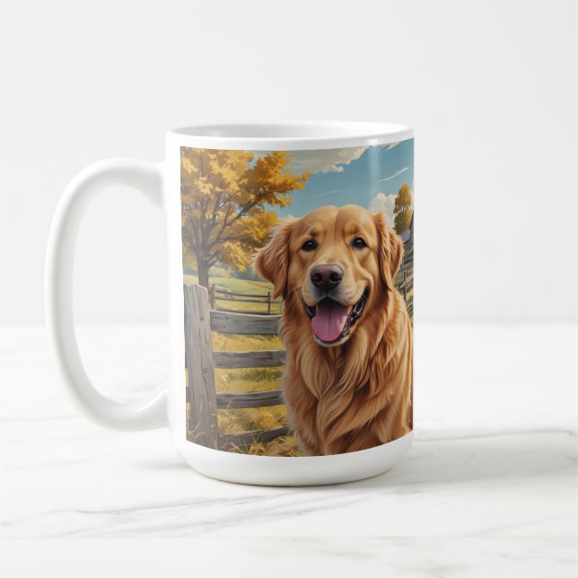 Golden Retriever Coffee Mugg (Vänster)