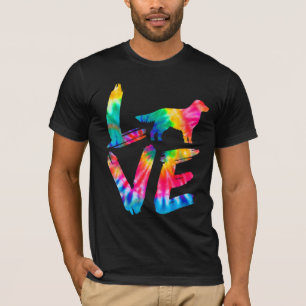 Golden Retriever Corgi Tie Dye Kärlek Hund Mamma P T Shirt