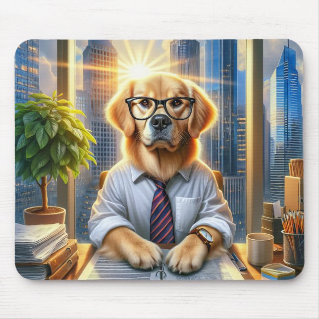 Golden Retriever Corporate Businessman Musmatta (Framsidan)