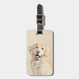 Golden Retriever - Cute Original Hund Art Bagagebricka