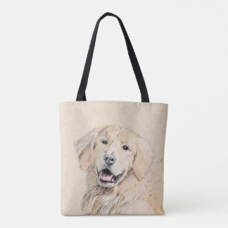 Golden Retriever - Cute Original Hund Art Tygkasse