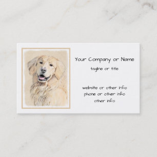 Golden Retriever - Cute Original Hund Art Visitkort