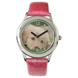 Golden Retriever Cute Puppy Dream-flickuppringning Armbandsur