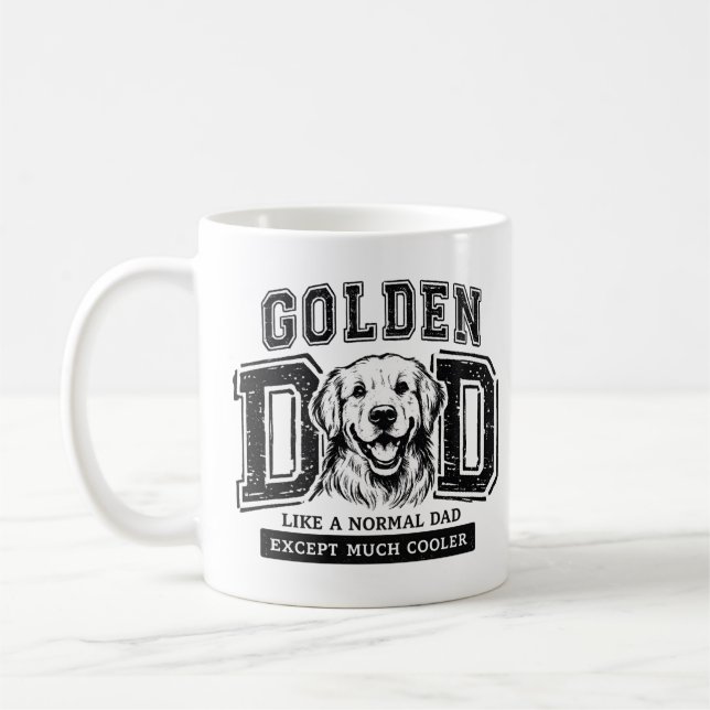 Golden Retriever Dad   Kaffemugg (Vänster)