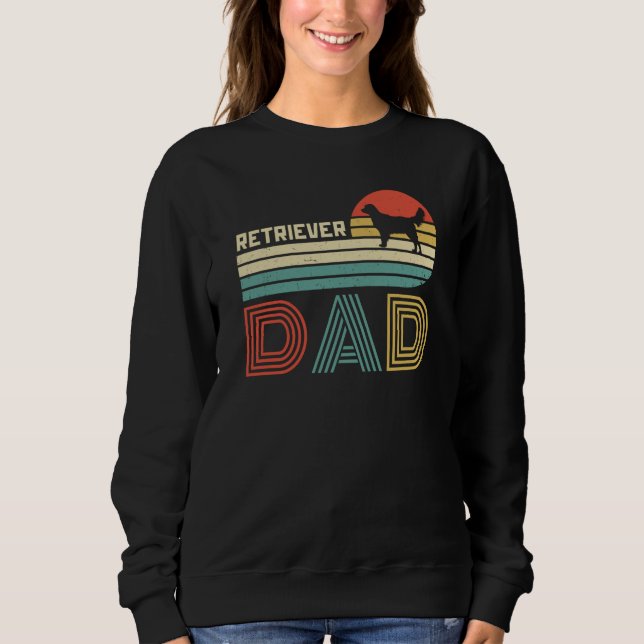 Golden Retriever Dad Vintage Retro Dog T Shirt (Framsida)