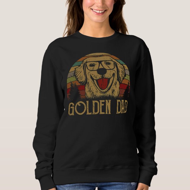 Golden Retriever Dad Vintage T Shirt (Framsida)