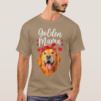 Golden Retriever-design för mamma kvinnor Golden R T Shirt