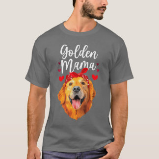 Golden Retriever-design för mamma kvinnor Golden R T Shirt