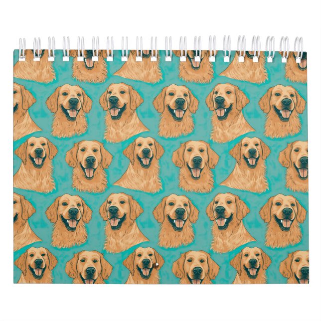 Golden Retriever Desktop Calendar Kalender (Omslag)