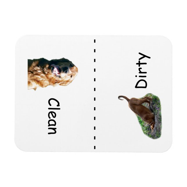 Golden Retriever Dishwasher Magnet (Horisontell)