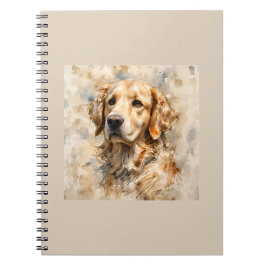 Golden Retriever Dog Art Design Anteckningsbok