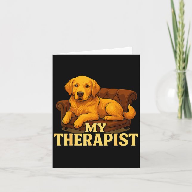 Golden Retriever Dog Clothes For Humans My Therast Kort (Framsida)