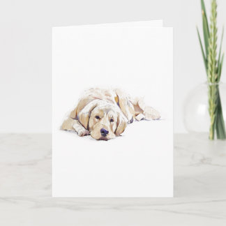 Golden Retriever Dog Greeting Card Dog Lover Gift Inbjudan