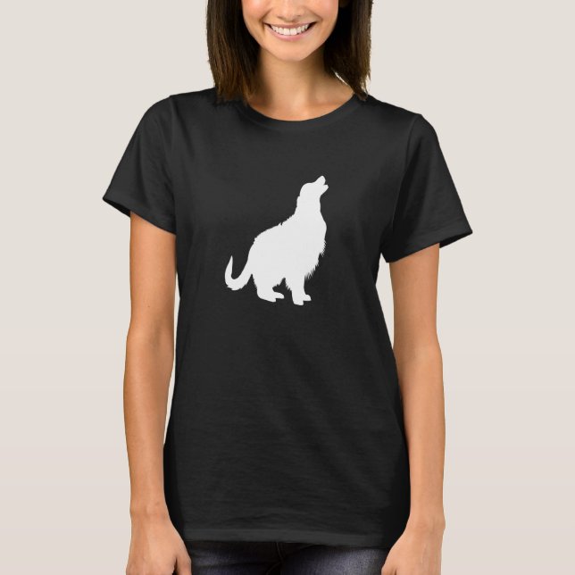 Golden Retriever Dog  Mom Dad Pet Cute  Puppy T Shirt (Framsida)