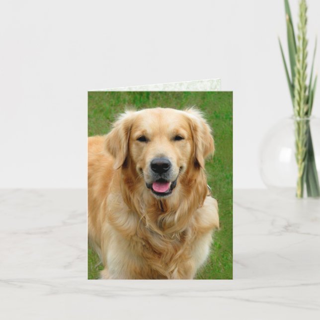 Golden Retriever—Dog Sympathy Card Kort (Framsida)