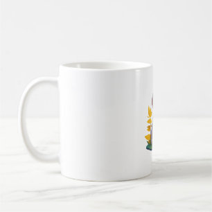 Golden Retriever Doggo Söt Digital Chibi Kaffemugg
