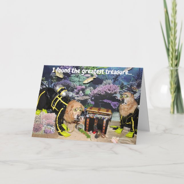 Golden Retriever Dyka Vänskap Kort (Framsida)