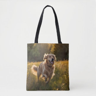 Golden Retriever Elegant Shoulder Tote Bag Tygkasse