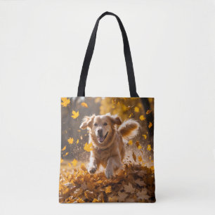 Golden Retriever Elegant Shoulder Tote Bag Tygkasse