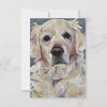 Golden Retriever-färgad på Canvas