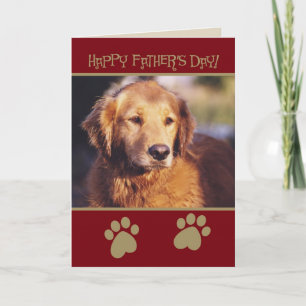 Golden Retriever Fars dag Card Kort