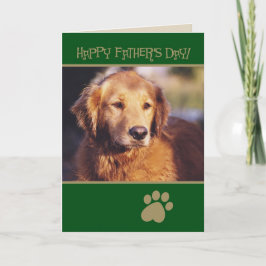 Golden Retriever Fars dag Card Kort