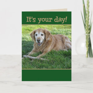 Golden Retriever Fars dag Card Kort