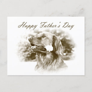 Golden Retriever Fars dag-vykort Vykort