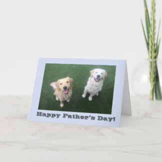 Golden Retriever Far's Day Card Kort