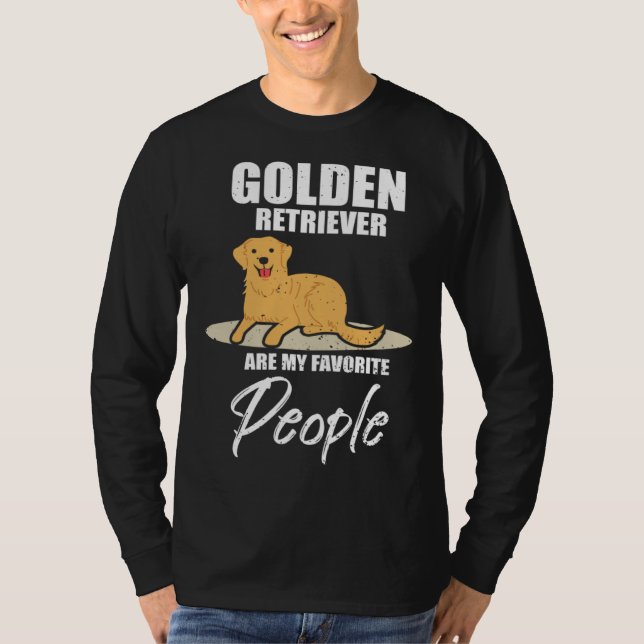 Golden Retriever Favourite People  Dog T Shirt (Framsida)