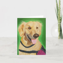 Golden Retriever Folets-gratulationskort i vikt