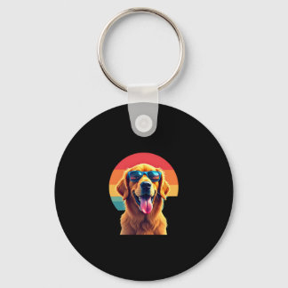 Golden Retriever för barn Boys Girls Sunglasses Pe Nyckelring