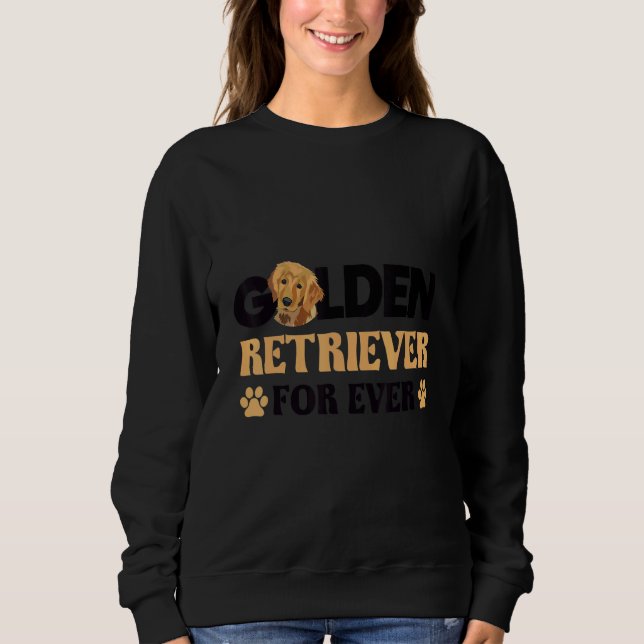 Golden retriever for ever dog   idea t shirt (Framsida)