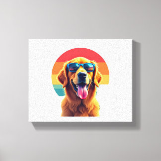 Golden Retriever for Kids Boys Girls Sunglasses Pe Canvastryck