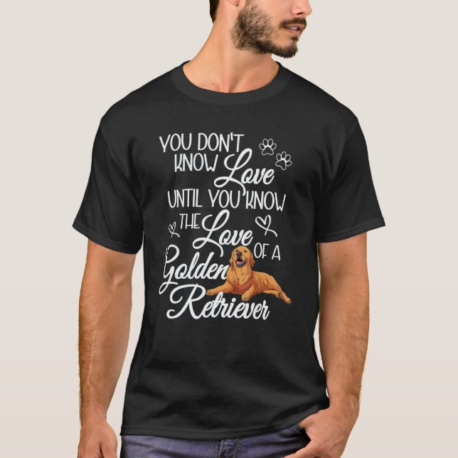 Golden Retriever För Kvinnor Hund T Shirt (Framsida)