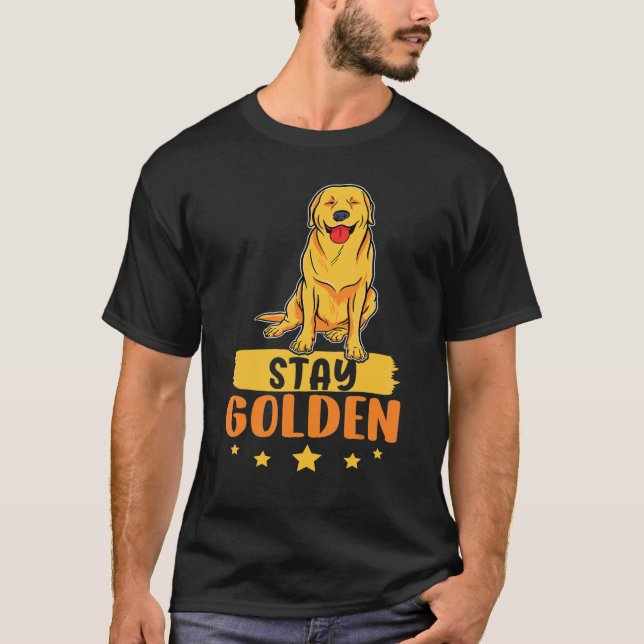 Golden Retriever Förbli Golden T Shirt (Framsida)