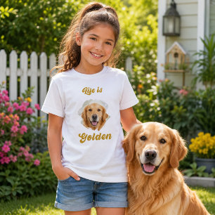 Golden Retriever Foto Livet Är Guld T Shirt