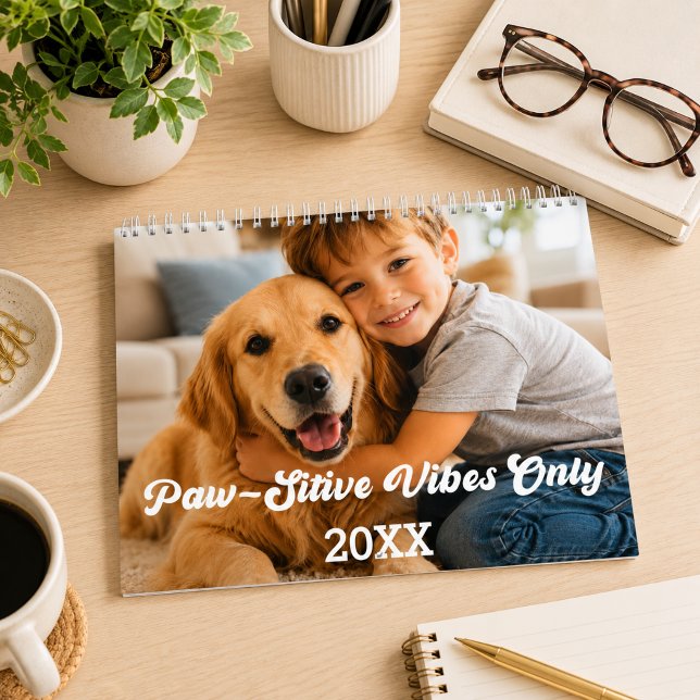 Golden Retriever foto Positiva Vibrationer Endast  Kalender (Skapare uppladdad)