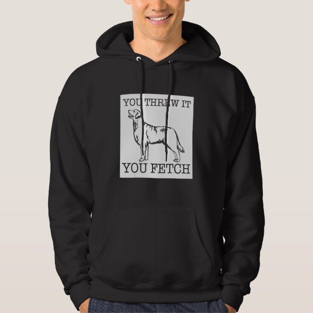 Golden Retriever funny dog lover gift Hoodie (Framsida)