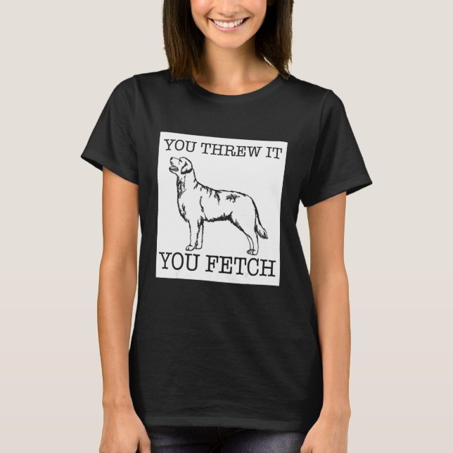 Golden Retriever funny dog lover gift T Shirt (Framsida)