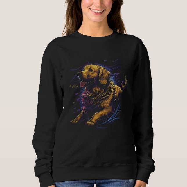 Golden Retriever Gaming Girl Who Loves Golden Retr T Shirt (Framsida)